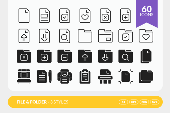 File and Folder Graphics for Digital Sellers