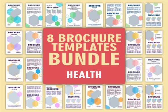 Health Industry Brochure Template Bundle Graphics