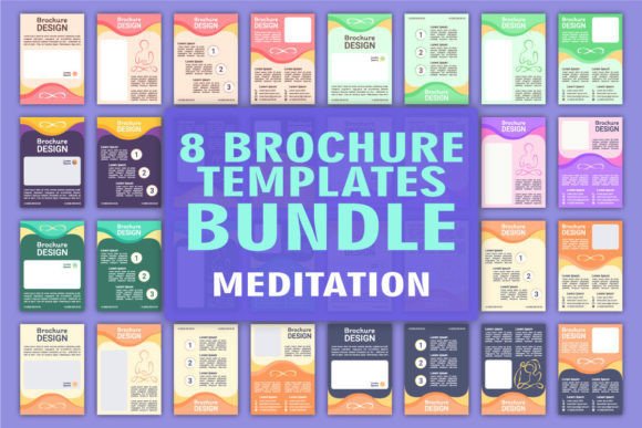 Meditation Class Brochure Template Set for Modern Branding