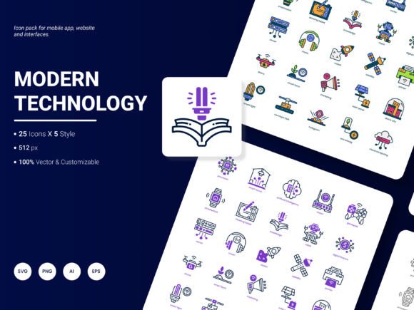 Modern Technology Graphics for Local Branding