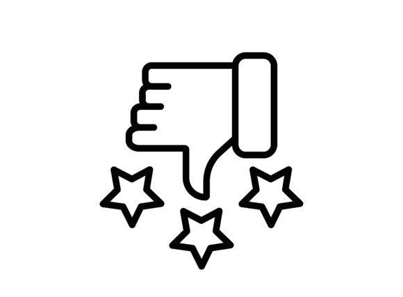 Negative Review Graphics for Bold Branding