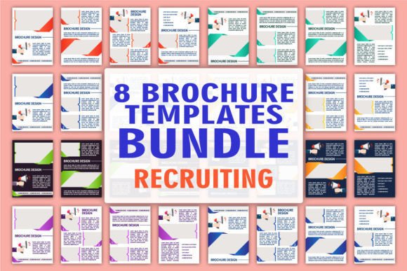 Recruiting Tools Brochure Template Set