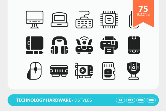 Technology Hardware Icon: A Graphic Designer’s Perspective