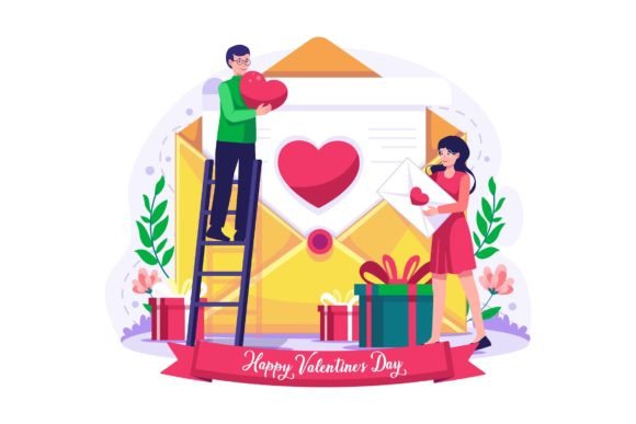 Valentine s Day Illustration -AI EPS SVG