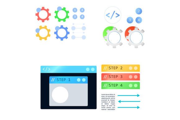 Vector Symbols Infographic Element Set Graphics